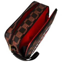 Sprayground Peeking Character Check Toiletry Καφέ